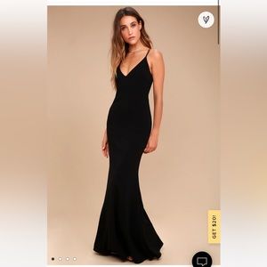 Lulus Infinite black glory dress